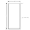 ML771_5_DESIGNER Stainless Steel Framed Mirror in Designer Black - Image 2